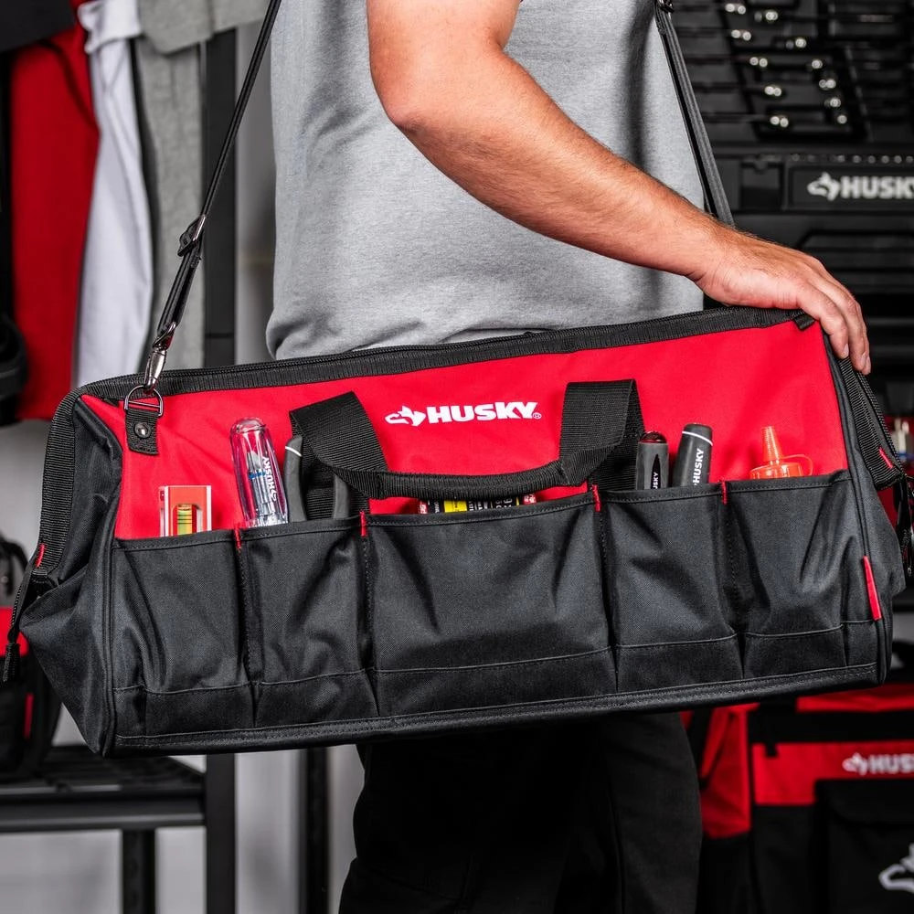 Husky 24 In. 16 Pocket Zippered Tool Bag 12 Husky 24 In. 16 Pocket Zippered Tool Bag - Image 12