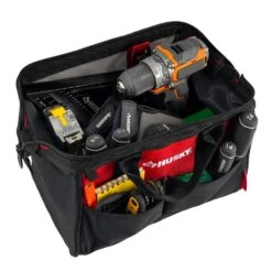 Husky 18 In., 15 In. And 12 In. Tool Bag Combo -Husky Shop red black husky tool bags hd60258a th fd 66 1000