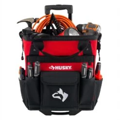 Husky 14 In. 13 Pocket Rolling Tool Bag -Husky Shop red black husky tool bags hd65014 th a0 1000