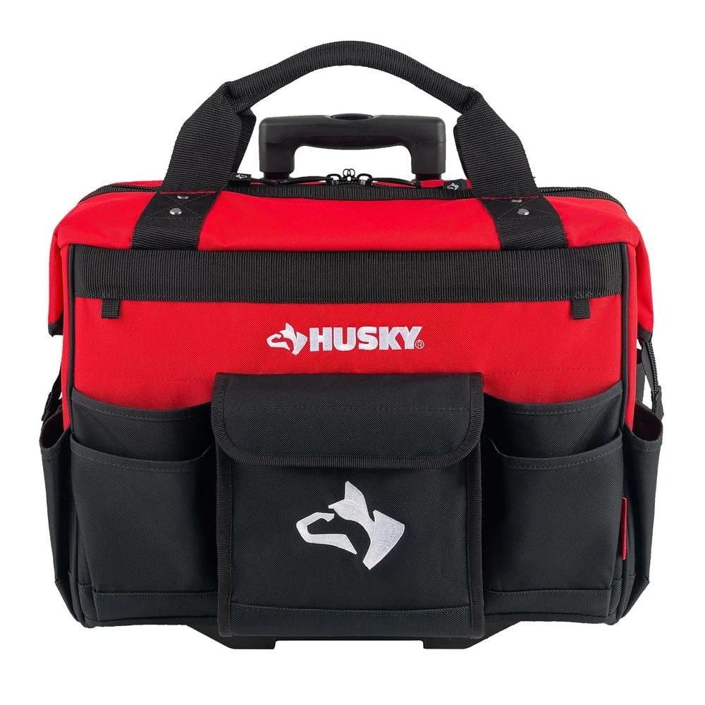 Husky 18 In. 18 Pocket Rolling Tool Bag 1 Husky 18 In. 18 Pocket Rolling Tool Bag