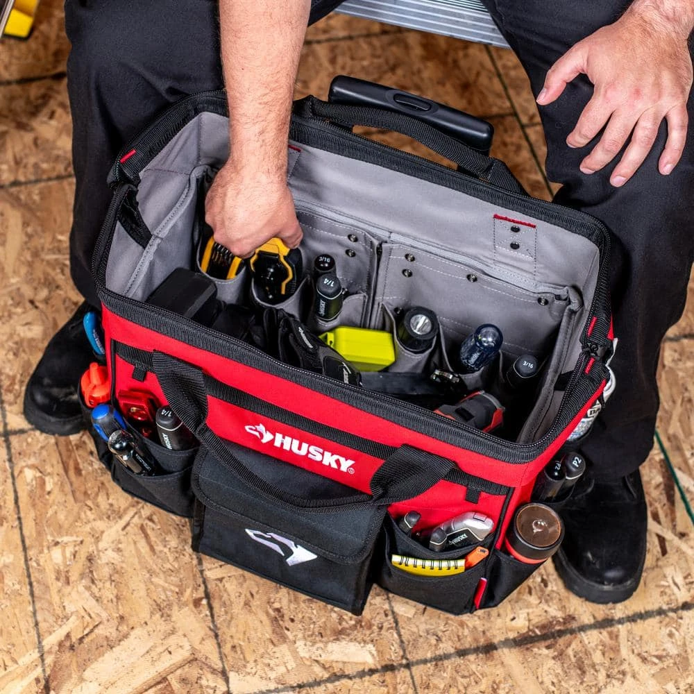 Husky 18 In. 18 Pocket Rolling Tool Bag 13 Husky 18 In. 18 Pocket Rolling Tool Bag - Image 13