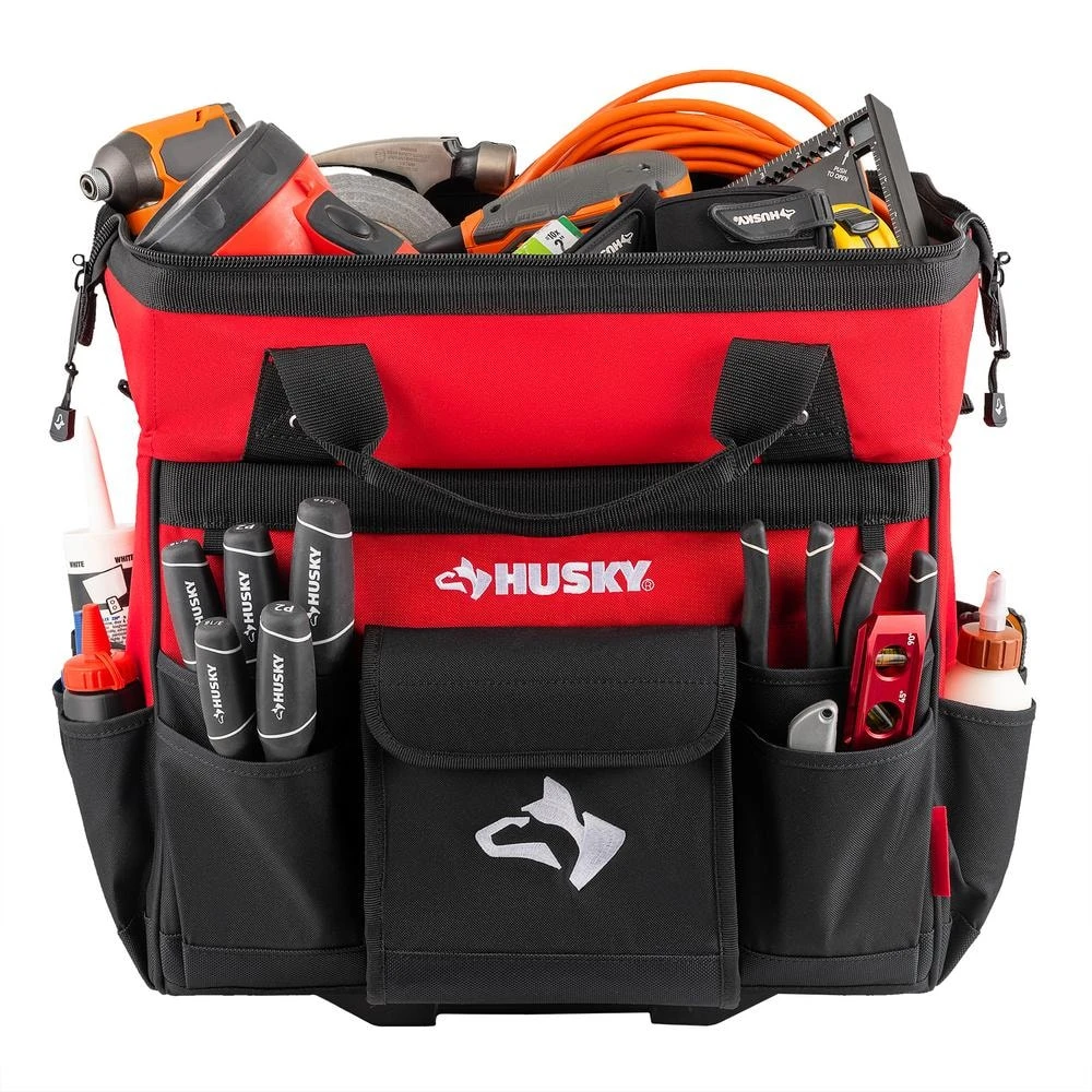 Husky 18 In. 18 Pocket Rolling Tool Bag 4 Husky 18 In. 18 Pocket Rolling Tool Bag - Image 4