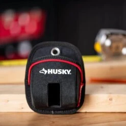 Husky 4.5 In. Clip On Tape Measure Tool Belt Pouch -Husky Shop red black husky tool belts hd54011 th 31 1000