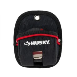 Husky 4.5 In. Clip On Tape Measure Tool Belt Pouch -Husky Shop red black husky tool belts hd54011 th 40 1000