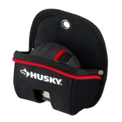 Husky 4.5 In. Clip On Tape Measure Tool Belt Pouch -Husky Shop red black husky tool belts hd54011 th a0 1000