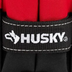 Husky 5 In. 3-Pocket Clip On Tool Belt Pouch -Husky Shop red black husky tool belts hd54183 th fa 1000