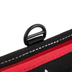 Husky 7 In. 3-Pocket Clip On Tool Belt Pouch -Husky Shop red black husky tool belts hd55200 th 1f 1000