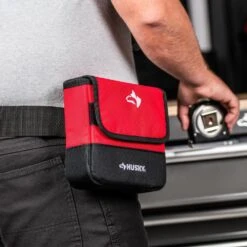 Husky 7 In. Clip On Tool Belt Pouch -Husky Shop red black husky tool belts hd55300 th 31 1000