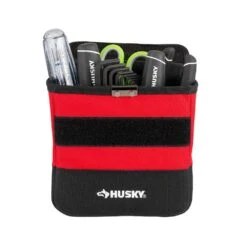 Husky 7 In. Clip On Tool Belt Pouch -Husky Shop red black husky tool belts hd55300 th 40 1000