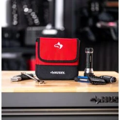 Husky 7 In. Clip On Tool Belt Pouch -Husky Shop red black husky tool belts hd55300 th 76 1000