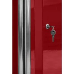 Husky Ready-to-Assemble 24-Gauge Steel Freestanding Garage Cabinet In Red (36.6 In. W X 72 In. H X 18.3 In. D) -Husky Shop red husky free standing cabinets g3602tr us c3 1000