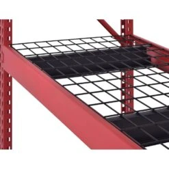 Husky 4-Shelf Metal Industrial Duty Freestanding Garage Storage Shelving Unit In Red (77 In. W X 72 In. H X 24 In. D) -Husky Shop red husky freestanding shelving units n2w772472w4r 44 1000