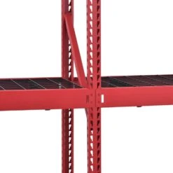 Husky 4-Shelf Metal Industrial Duty Freestanding Garage Storage Shelving Unit In Red (77 In. W X 72 In. H X 24 In. D) -Husky Shop red husky freestanding shelving units n2w772472w4r 66 1000