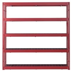 Husky 5-Shelf Metal Industrial Duty Freestanding Garage Storage Shelving Unit In Red (90 In. W X 90 In. H X 24 In. D) -Husky Shop red husky freestanding shelving units n2w902490w5r 77 1000