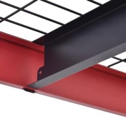 Husky 5-Shelf Metal Industrial Duty Freestanding Garage Storage Shelving Unit In Red (90 In. W X 90 In. H X 24 In. D) -Husky Shop red husky freestanding shelving units n2w902490w5r fa 1000