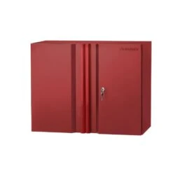 Husky Heavy Duty 64 In. W X 81 In. H X 24 In. D Pre-Assembled Steel 3-Piece Garage Storage System In Red With Wood Worktop -Husky Shop red husky garage storage systems hd1f03 vr 76 1000