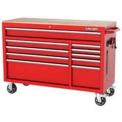 Husky Modular Tool Storage 52 In. W Standard Duty Red Mobile Workbench Cabinet With Pegboard 20 Husky Modular Tool Storage 52 In. W Standard Duty Red Mobile Workbench Cabinet With Pegboard -Husky Shop red husky mobile workbenches h52modsuite2red c3 1000