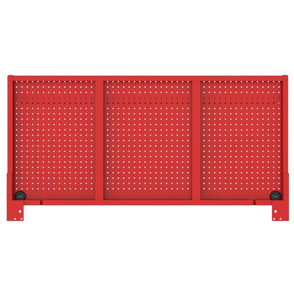 Husky Modular Tool Storage 52 In. W Standard Duty Red Mobile Workbench Cabinet With Pegboard 11 Husky Modular Tool Storage 52 In. W Standard Duty Red Mobile Workbench Cabinet With Pegboard - Image 11