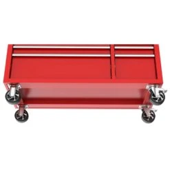 Husky Modular Tool Storage 52 In. W X 20 In. D Standard Duty Red Mobile Workbench Cabinet -Husky Shop red husky mobile workbenches h52mwc10modred 1d 1000