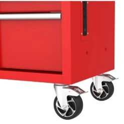 Husky Modular Tool Storage 52 In. W X 20 In. D Standard Duty Red Mobile Workbench Cabinet -Husky Shop red husky mobile workbenches h52mwc10modred 76 1000