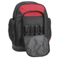 Husky 18 In. Rubber Bottom Tool Backpack In Red -Husky Shop red husky tool bags 68000h 18 1d 1000