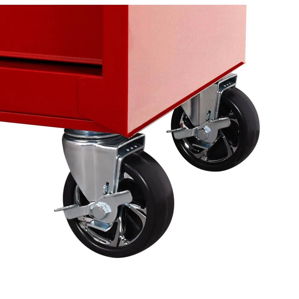 Husky Standard-Duty 27 In. W X 18 In. D 5-Drawer Red Rolling Tool Cabinet 10 Husky Standard-Duty 27 In. W X 18 In. D 5-Drawer Red Rolling Tool Cabinet - Image 10