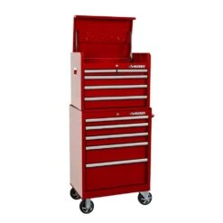 Husky Tool Storage 27 In. W X 18 In. D Standard Duty Red Rolling Tool Chest Combo -Husky Shop red husky tool chest combos h27ch5tr5red 40 1000