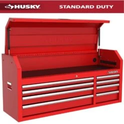 Husky Modular Tool Storage 52 In. W X 16 In. D Standard Duty Red Top Tool Chest