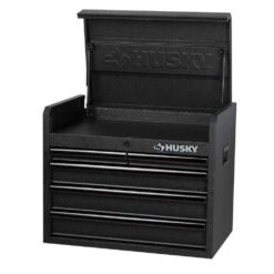 Husky 26 In. W X 16 In. D Standard Duty 5-Drawer Top Tool Chest In Textured Black