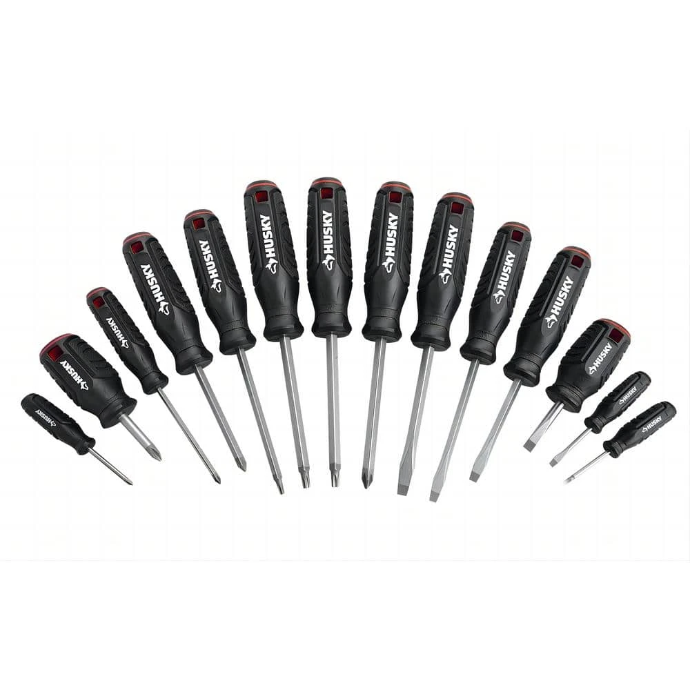 Husky Screwdriver Set With Magnetic Tip (14-Piece) 1 Husky Screwdriver Set With Magnetic Tip (14-Piece)