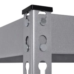 Husky 4-Tier Heavy Duty Steel Garage Storage Shelving Unit In Silver (36 In. W X 72 In. H X 18 In. D) -Husky Shop silver husky freestanding shelving units mr361872w4 76 1000