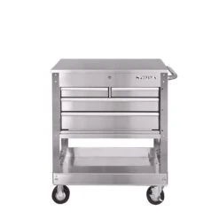 Husky 33 In. 4-Drawer Stainless Steel Mechanics Cart -Husky Shop stainless steel tool carts houc3304jx1 1f 1000