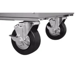 Husky Tool Storage 36 In. W Stainless Steel Utility Cart -Husky Shop stainless steel tool carts houc3603bjx1 66 1000