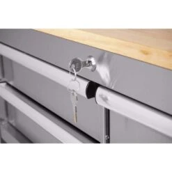 Husky Tool Storage 36 In. W Stainless Steel Utility Cart -Husky Shop stainless steel tool carts houc3603bjx1 fa 1000