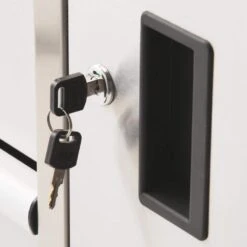 Husky 72 In. W X 18 In. D Heavy Duty 8-Drawer 1-Door Mobile Workbench Tool Chest With Solid Wood Top In Stainless Steel 24 Husky 72 In. W X 18 In. D Heavy Duty 8-Drawer 1-Door Mobile Workbench Tool Chest With Solid Wood Top In Stainless Steel -Husky Shop stainless steel with silver trim husky mobile workbenches hyls 7208 1f 1000