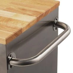 Husky 72 In. W X 18 In. D Heavy Duty 8-Drawer 1-Door Mobile Workbench Tool Chest With Solid Wood Top In Stainless Steel 20 Husky 72 In. W X 18 In. D Heavy Duty 8-Drawer 1-Door Mobile Workbench Tool Chest With Solid Wood Top In Stainless Steel -Husky Shop stainless steel with silver trim husky mobile workbenches hyls 7208 66 1000