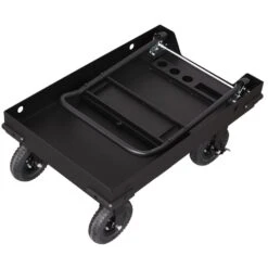 Husky 38 In. W All-Terrain Folding Tool Cart -Husky Shop textured black husky tool carts h38foldcart 66 1000