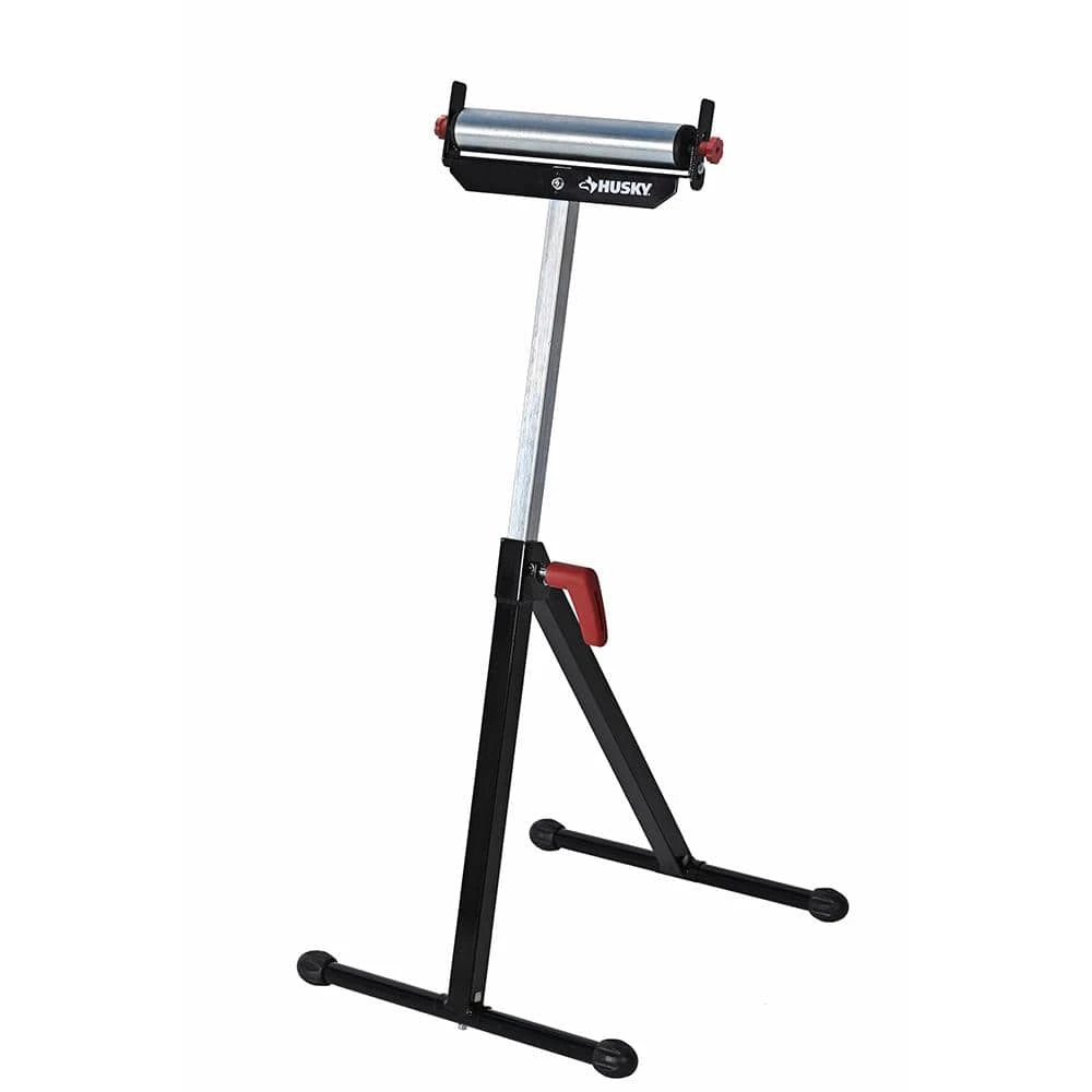 Husky 23 In. To 43 In. Stationary Steel Roller Stand With Edge Guide 2 Husky 23 In. To 43 In. Stationary Steel Roller Stand With Edge Guide - Image 2