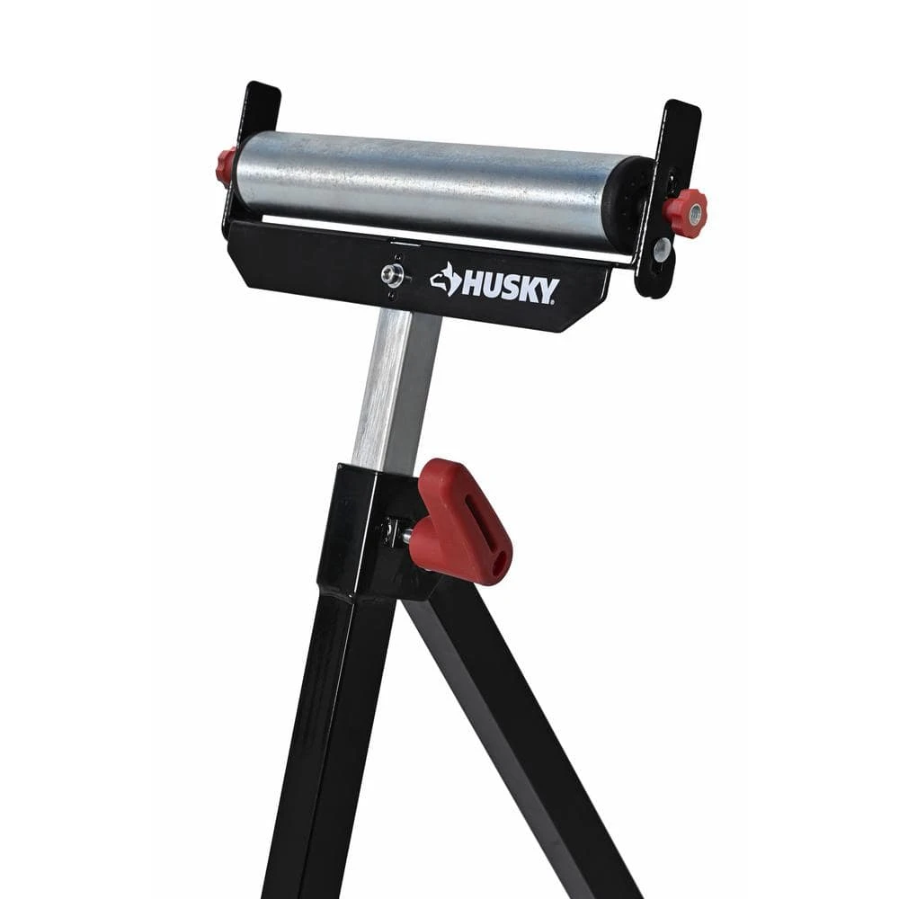 Husky 23 In. To 43 In. Stationary Steel Roller Stand With Edge Guide 6 Husky 23 In. To 43 In. Stationary Steel Roller Stand With Edge Guide - Image 6