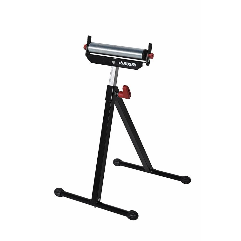 Husky 23 In. To 43 In. Stationary Steel Roller Stand With Edge Guide 5 Husky 23 In. To 43 In. Stationary Steel Roller Stand With Edge Guide - Image 5