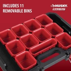Husky Build-Out 22 In. Modular Tool Storage Deep Organizer -Husky Shop tranparent and black husky modular tool storage systems 22845 fa 1000