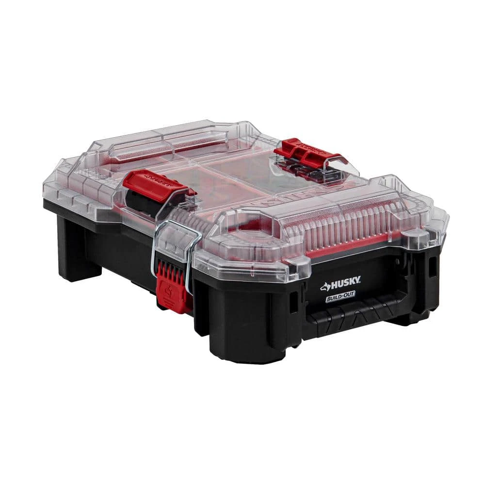 Husky Build-Out Modular Tool Storage 6-Compartment Deep Organizer 1 Husky Build-Out Modular Tool Storage 6-Compartment Deep Organizer