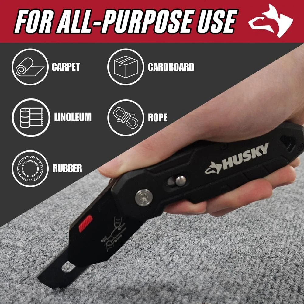 Husky Pivoting Carpet Knife 1 Husky Pivoting Carpet Knife