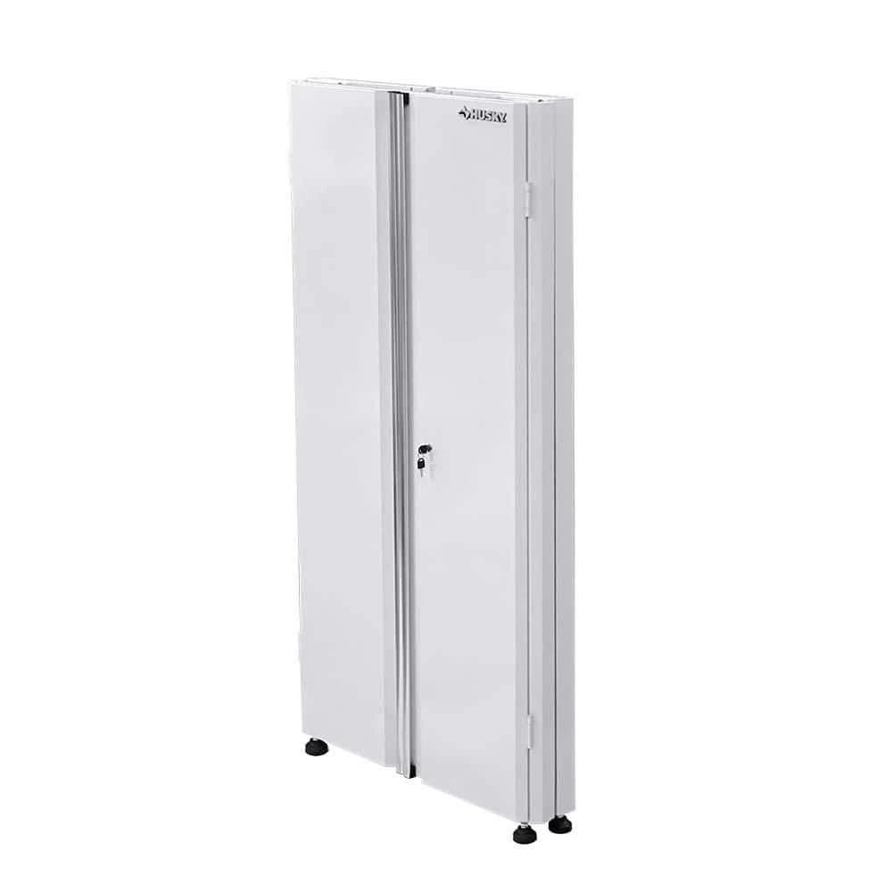 Husky Metal System 36 In. W X 73 In. H X 19 In. D 22-Gauge 3-Shelf Steel Freestanding Cabinet In White 4 Husky Metal System 36 In. W X 73 In. H X 19 In. D 22-Gauge 3-Shelf Steel Freestanding Cabinet In White - Image 4