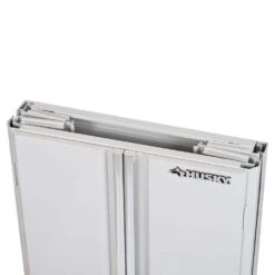 HUSKY 28 In. W X 30 In. H X 12 In. D Folding System 22-Gauge Steel 1-Shelf Wall Mounted Garage Cabinet In White Gloss -Husky Shop white gloss powder coating husky wall mounted cabinets fc122829t01wt fa 1000