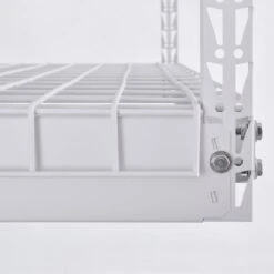 Husky 97.5 In. W X 43.75 In. H X 32 In. D Adjustable Metal Overhead Garage Storage Rack In White -Husky Shop white husky overhead garage storage acr3296w p 66 1000