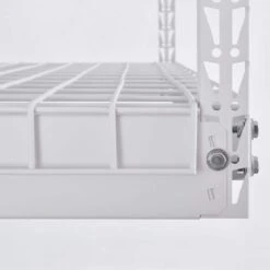 Husky 97.5 In. W X 43.75 In. H X 48 In. D Adjustable Height Metal Heavy-Duty Overhead Garage Storage Rack In White 18 Husky 97.5 In. W X 43.75 In. H X 48 In. D Adjustable Height Metal Heavy-Duty Overhead Garage Storage Rack In White -Husky Shop white husky overhead garage storage acr4896w p 1f 1000