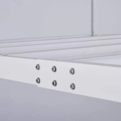 Husky 97.5 In. W X 43.75 In. H X 48 In. D Adjustable Height Metal Heavy-Duty Overhead Garage Storage Rack In White 14 Husky 97.5 In. W X 43.75 In. H X 48 In. D Adjustable Height Metal Heavy-Duty Overhead Garage Storage Rack In White -Husky Shop white husky overhead garage storage acr4896w p 66 1000