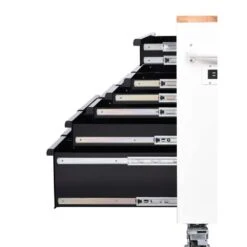 Husky Limited Edition 61 In. W X 23 In. D 11-Drawer White Mobile Workbench Cabinet With Solid Wood Top 13 Husky Limited Edition 61 In. W X 23 In. D 11-Drawer White Mobile Workbench Cabinet With Solid Wood Top -Husky Shop white mobile workbenches h61mwc11wbb a0 1000